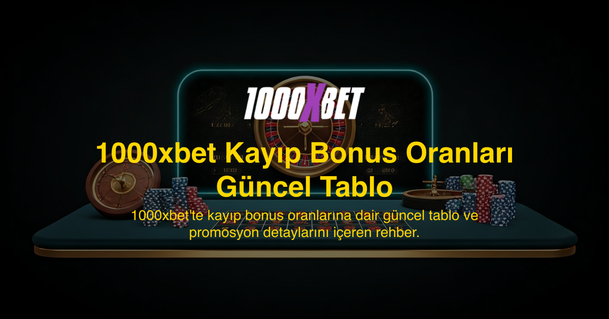 1000xbet Kayıp Bonus Oranları Güncel Tablo